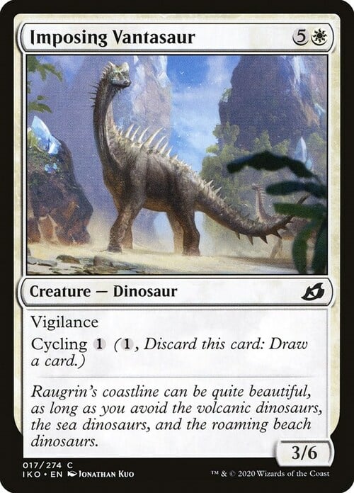 Imposing Vantasaur Card Front