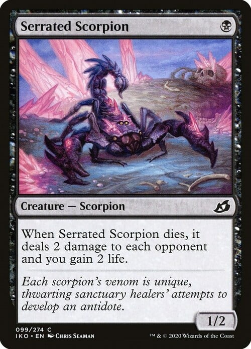 Scorpione Dentellato Card Front