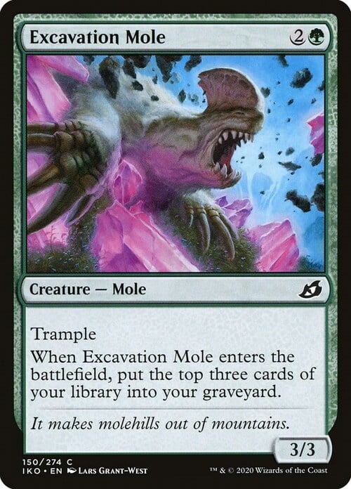 Excavation Mole Card Front