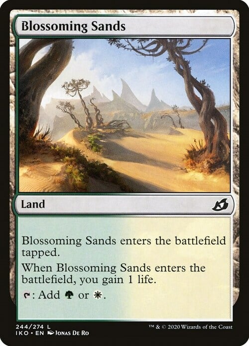 Blossoming Sands Card Front