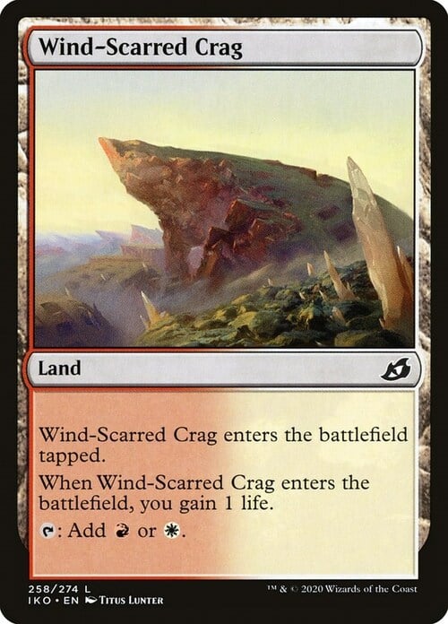 Wind-Scarred Crag Card Front