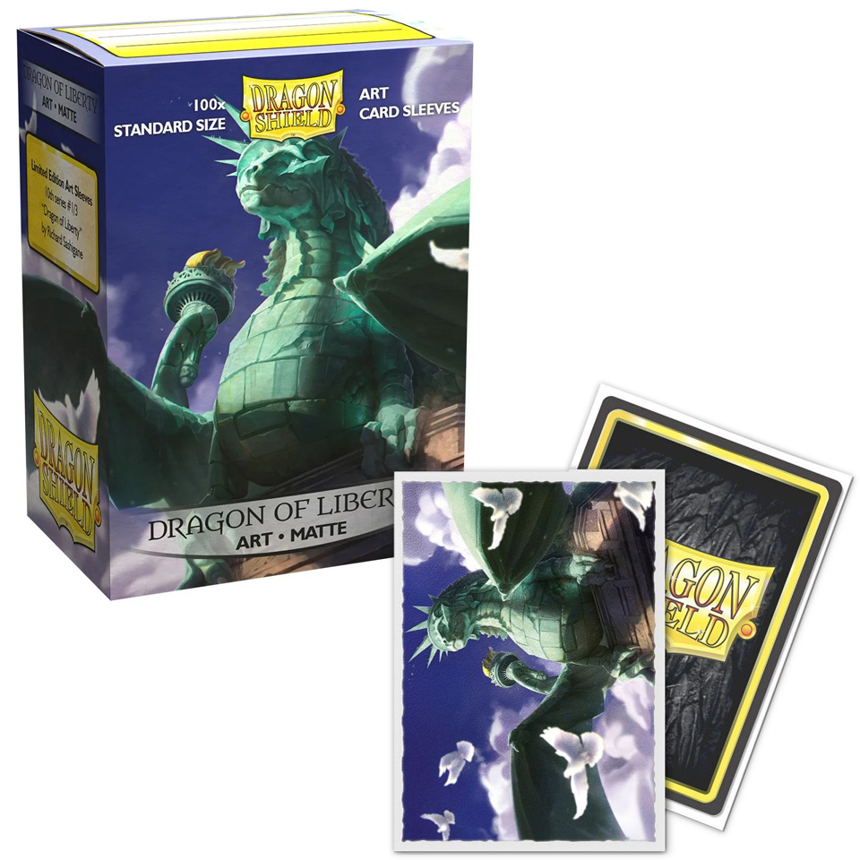 100 Dragon Shield Sleeves - Dragon of Liberty