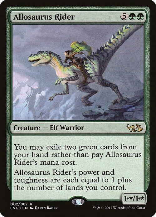 Allosaurus Rider Card Front