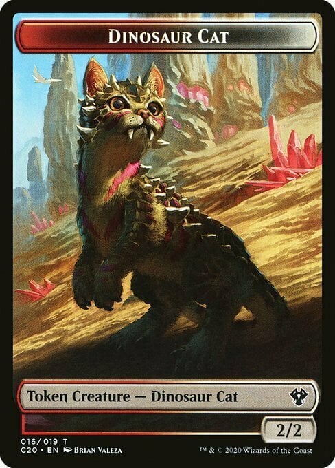Dinosaur Cat // Bird Card Front