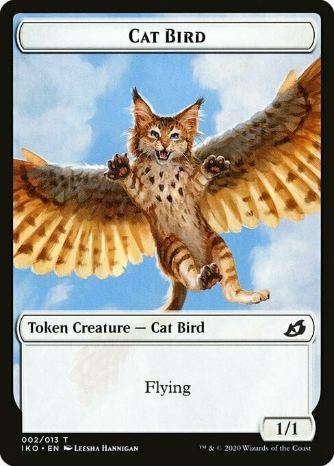 Cat Bird Card Front
