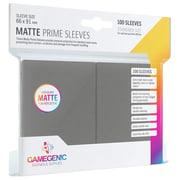 100 Gamegenic Matte Prime Sleeves - Dark Grey