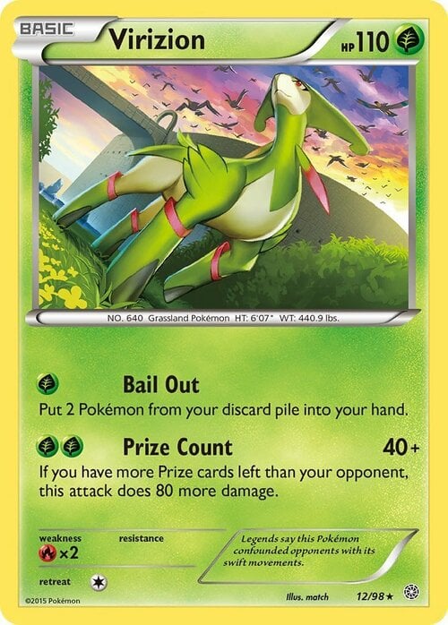 Virizion Card Front