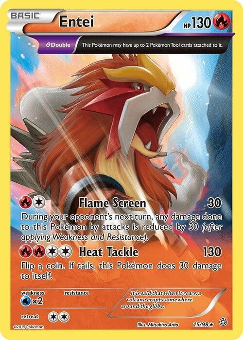 Entei [Flame Screen | Heat Tackle] Card Front