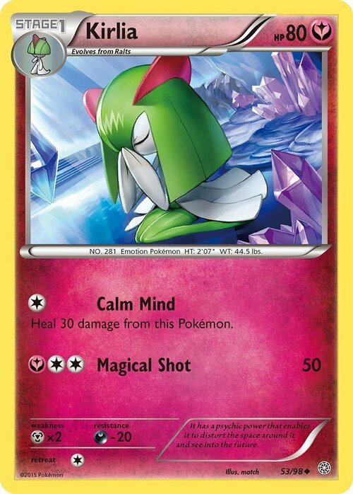 Kirlia [Calm Mind | Magical Shot] Card Front