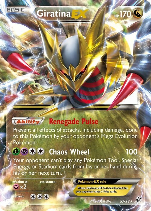 Giratina EX [Renegade Pulse | Chaos Wheel] Card Front