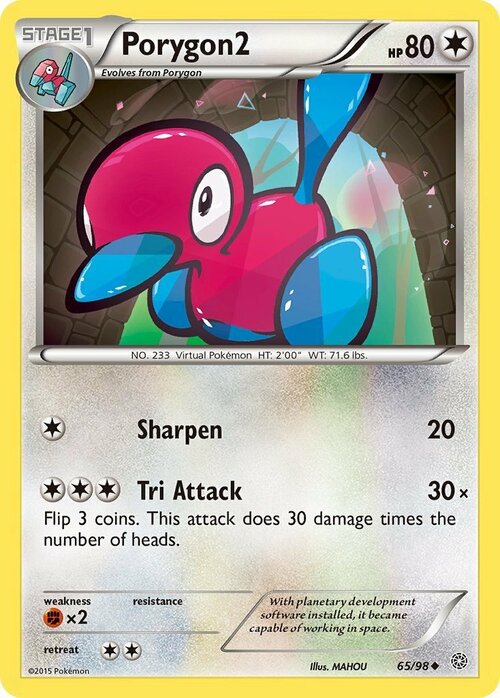 Porygon2 [Sharpen | Tri Attack] Card Front