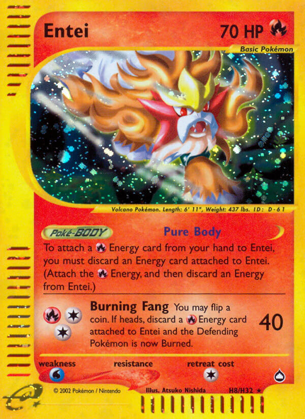 Entei Aquapolis | Pokmon | CardTrader
