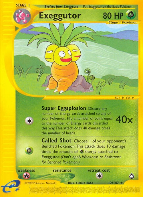 Exeggutor Card Front
