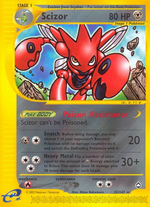 Scizor Card Front