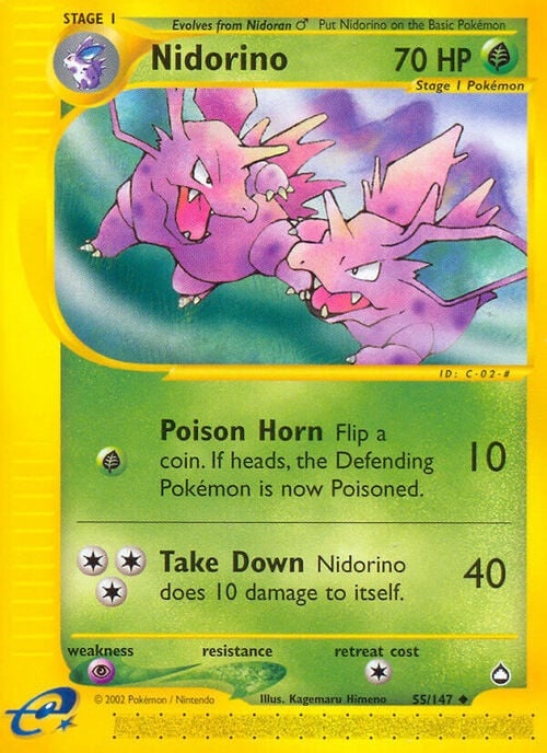 Nidorino Card Front