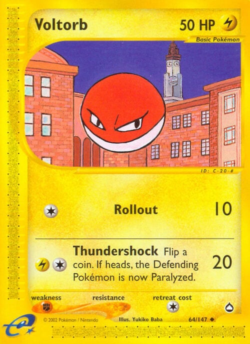 Voltorb Card Front
