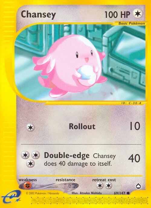 Chansey Card Front