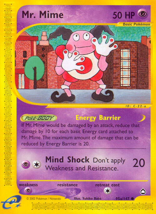 Mr. Mime Card Front