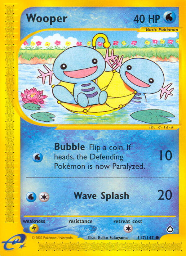 wooper pokemon card full art I drew a Paldean wooper card based on PocketTCG Maril fullart : r/PokemonTCG