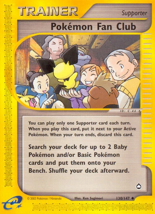 Pokémon Fan Club Card Front
