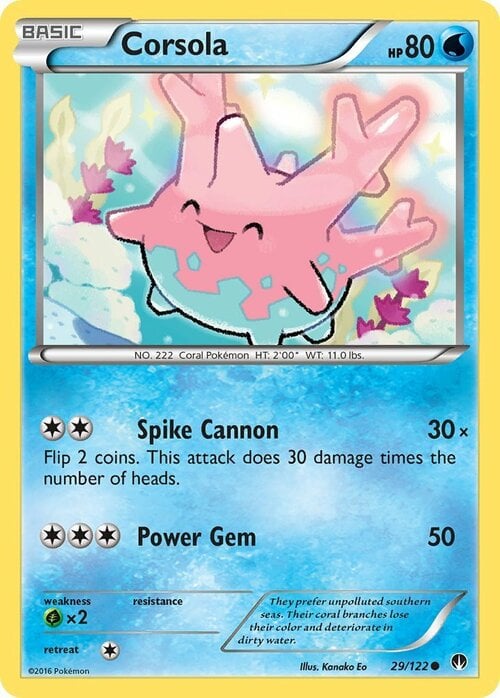 Corsola Card Front