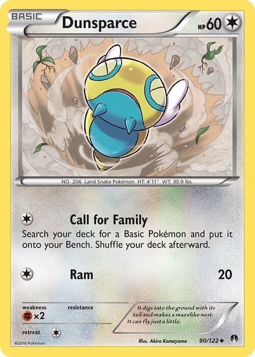 Dunsparce Card Front