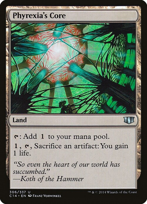 Phyrexia's Core Card Front