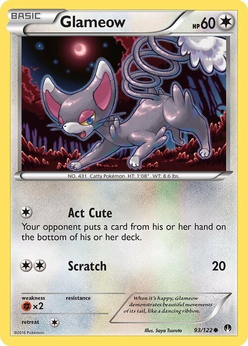 Glameow Card Front