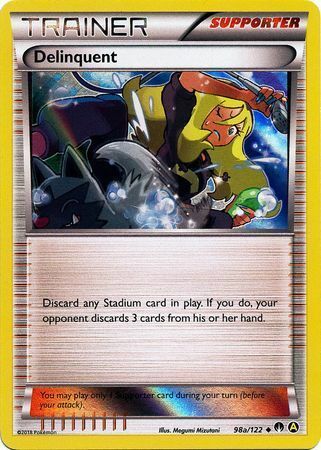 Delinquent Card Front