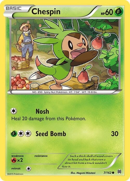 Chespin Card Front
