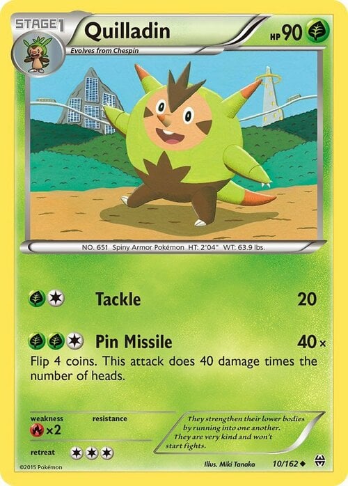 Quilladin Card Front