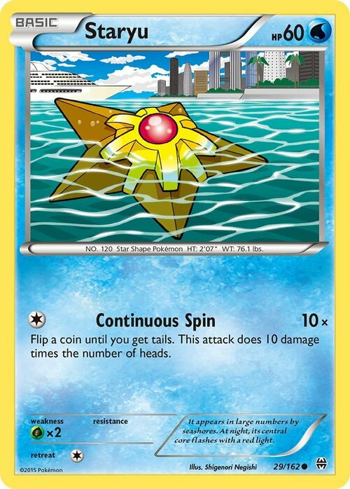 Staryu Card Front