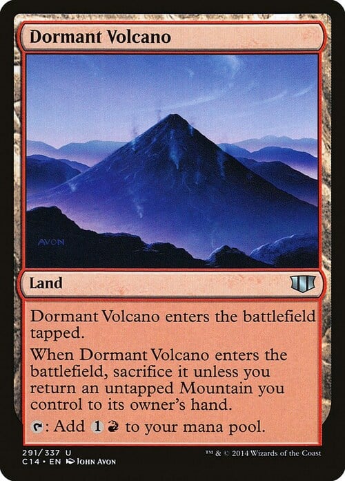 Volcán inactivo Frente