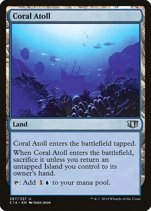 Coral Atoll Card Front