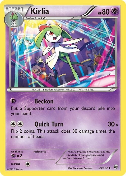 Kirlia Card Front