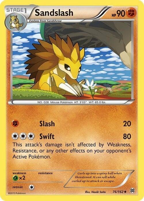 Sandslash Card Front