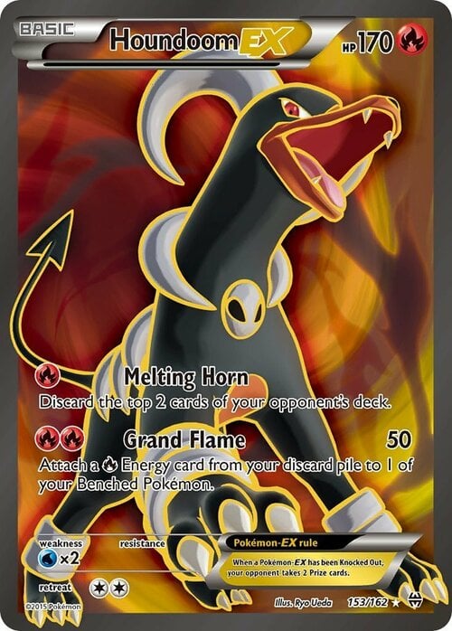 Houndoom EX Card Front