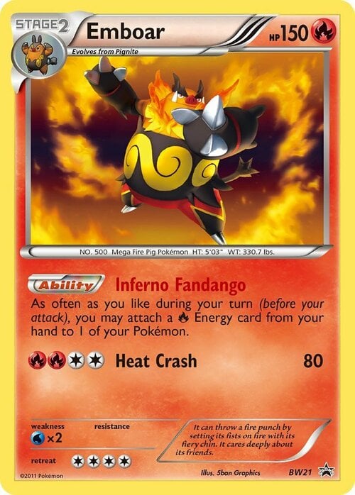 Emboar Card Front