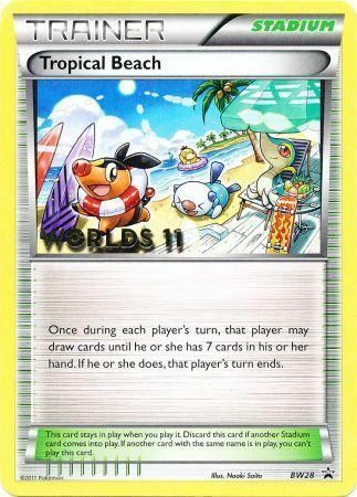 Tropical Beach Card Front