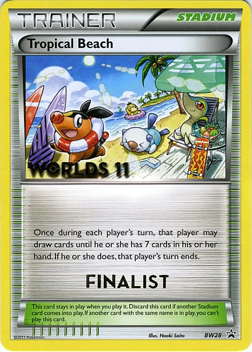 Tropical Beach Card Front