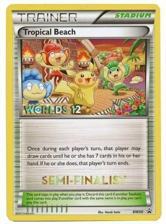 Tropical Beach Card Front