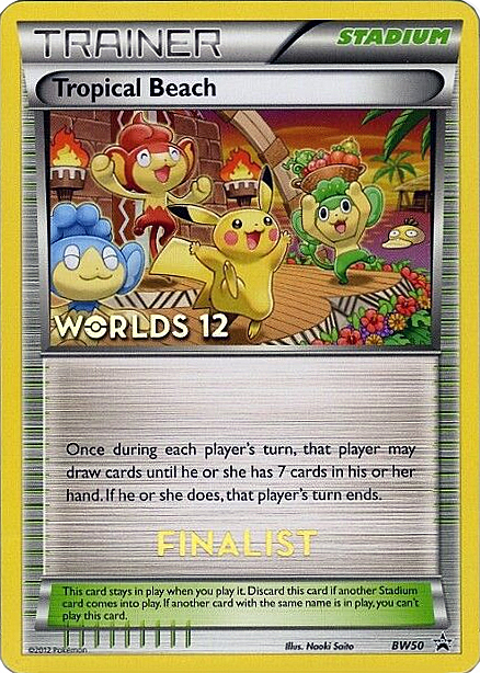 Tropical Beach Card Front