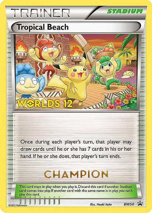 Tropical Beach Card Front