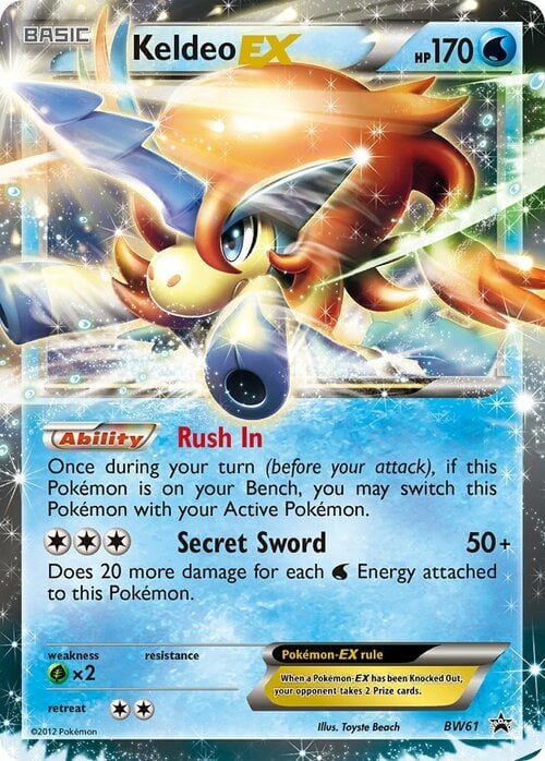 Keldeo-EX Card Front