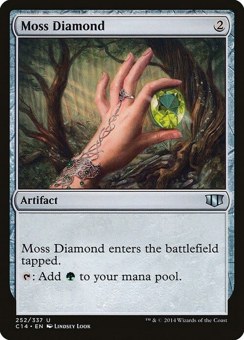 Moss Diamond Card Front