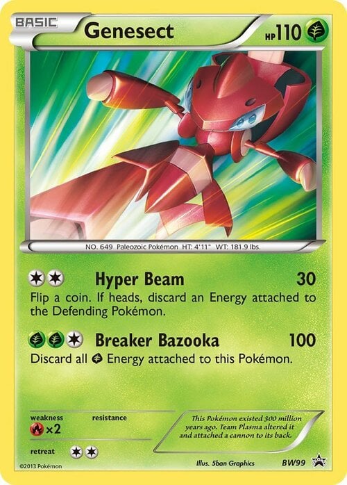Genesect [Hyper Beam | Breaker Bazooka] Card Front