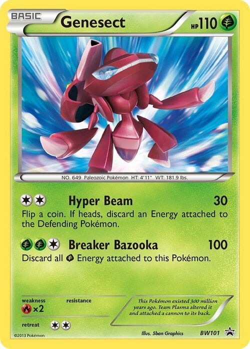 Genesect [Hyper Beam | Breaker Bazooka] Card Front