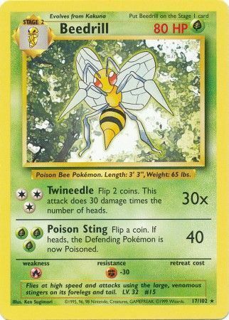 Beedrill [Twineedle | Poison Sting] Card Front