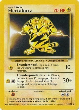 Electabuzz [Thundershock | Thunderpunch] Card Front
