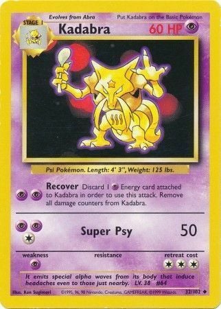 Kadabra [Recover | Super Psy] Card Front